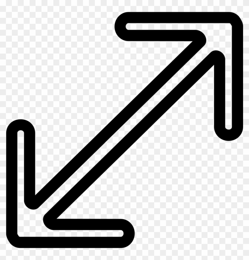 Double Arrow Outline Comments - Flecha Doble Png #948615