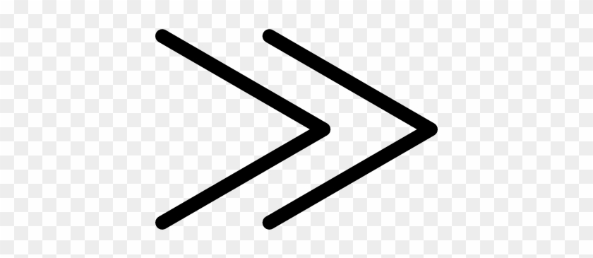Fast Forward Thin Double Arrows Vector - Scalable Vector Graphics #948729