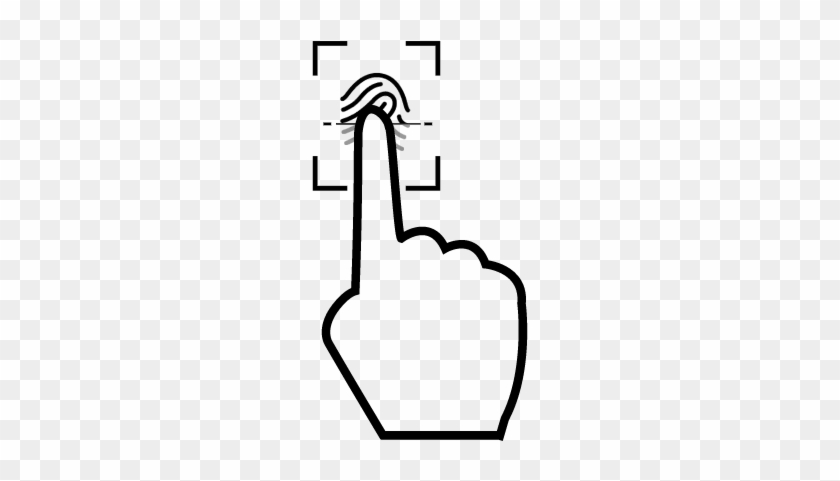 Fingerprint Scanning Using Index Finger Vector - Fingerprint Icon Png #948741