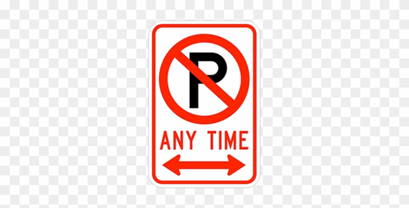 No Parking Anytime Symbol Double Arrow - No Parking #948747