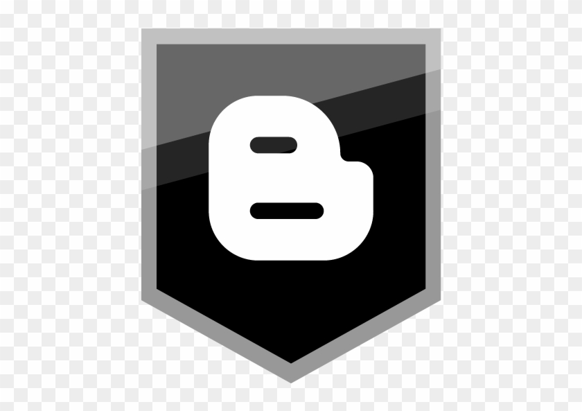 Blogger Free Silver Shield Icon Alfredocreates - Clip Art #949303