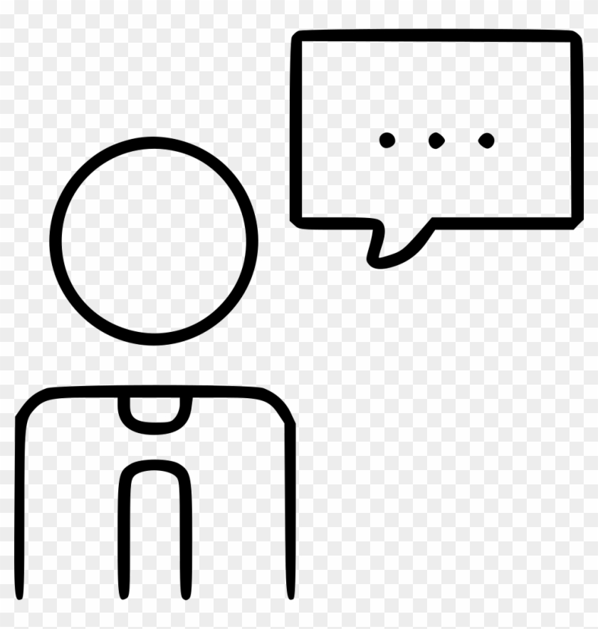 Man Speech Square Chat Thinking Text Cloud Comments - Screenshot #949318