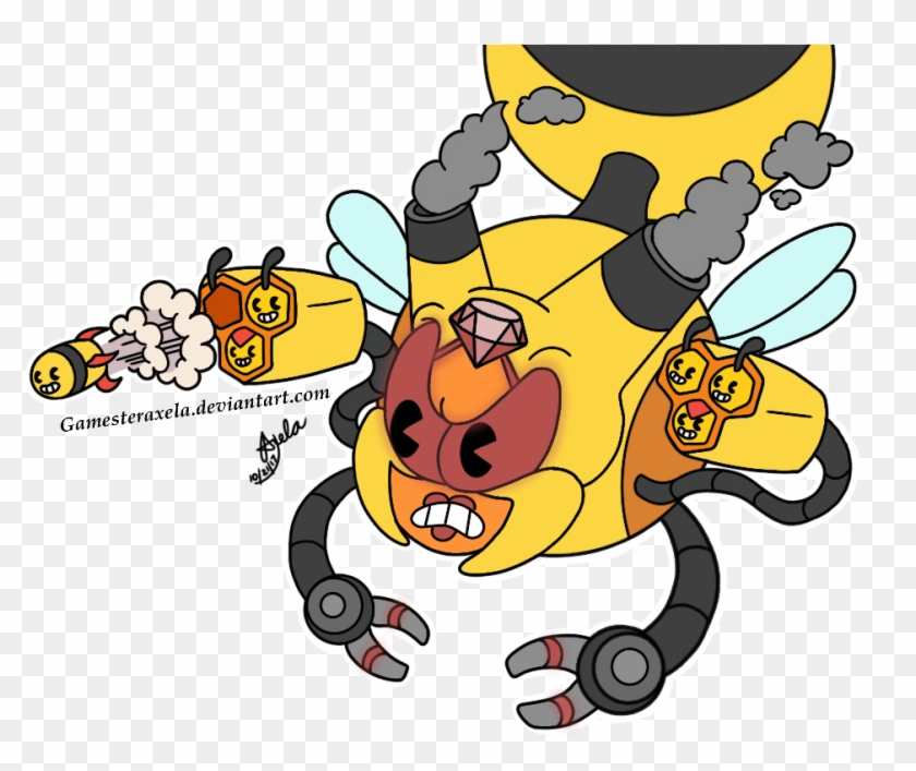 Pokemon And Cuphead Crossover 3 By Gamesteraxela - Cuphead Rumor Honeybottoms Fanart #950470