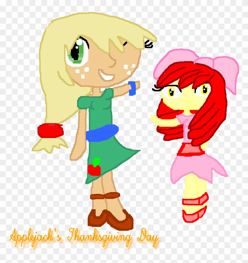 Applejack's Thanksgiving Day By Marioponyfan - Cartoon #950549