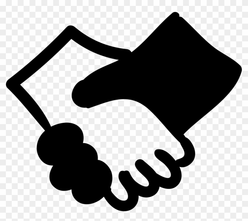 Shaking Hands Comments - Friendship Logo Black And White #950714