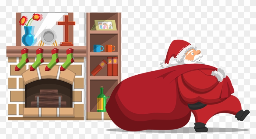 Papai Noel Lareira - Cartoon #950775