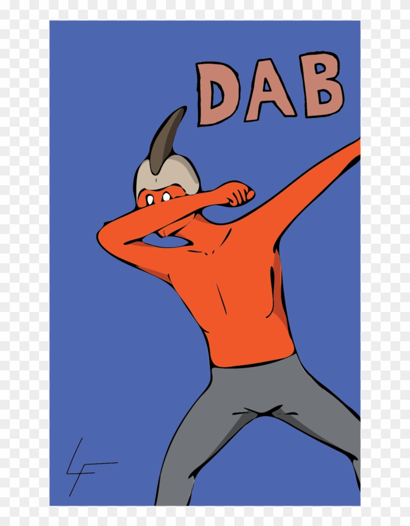 Dab Man Poster By Drawinggenius - Cartoon #951362