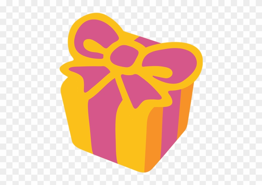 Birthday Present Clipart Orange Present - Present Emoji Png #951424