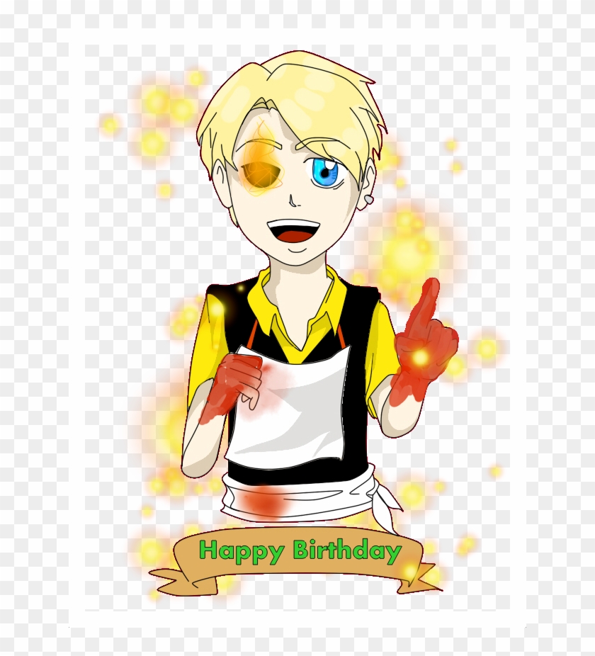 Happy Birthday Gift To Sweetlyviolent By Scarletterosedezzean - Cartoon #951445