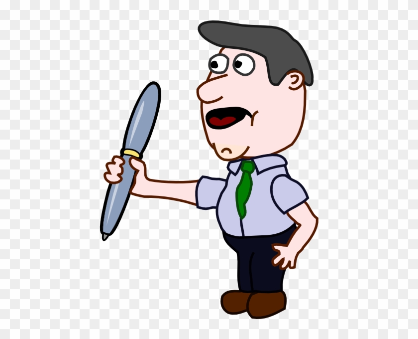 Holding A Pen Clipart #170157