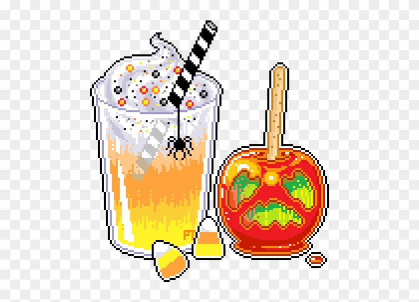 Eating All The Toffee Then Throwing The Mushy Apple - Halloween Cute Pixel #170733