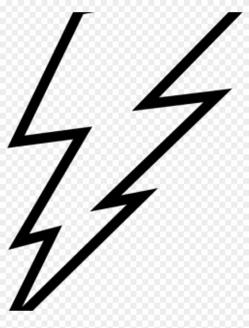 Outline Clipart Lightning Bolt Outline Clip Art Lightning - Black And White Lightning Clipart #171171