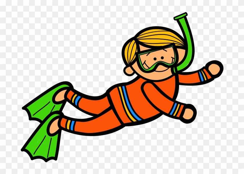 Gallery For Scuba Diver Free - Kid Scuba Diver Clipart #172191