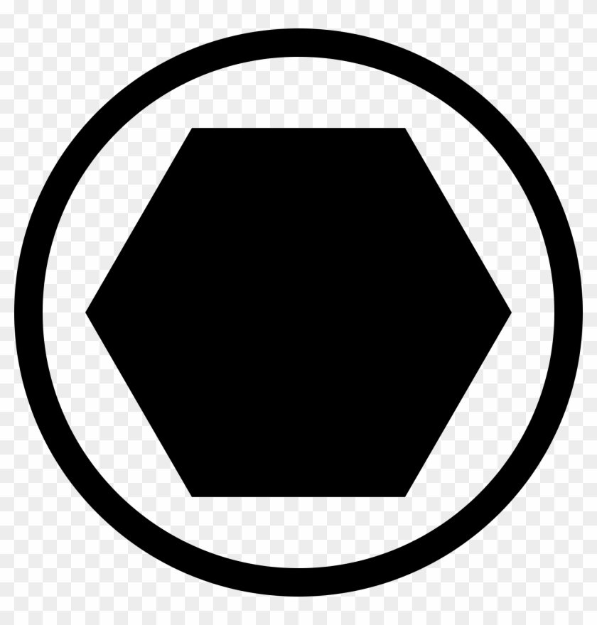 Hex Clipart - Hex Bolt Head #172205