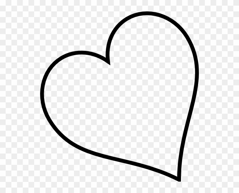 Heart Outline Clip Art Small Red Heart Black And White - Black And White Heart Shape #172344