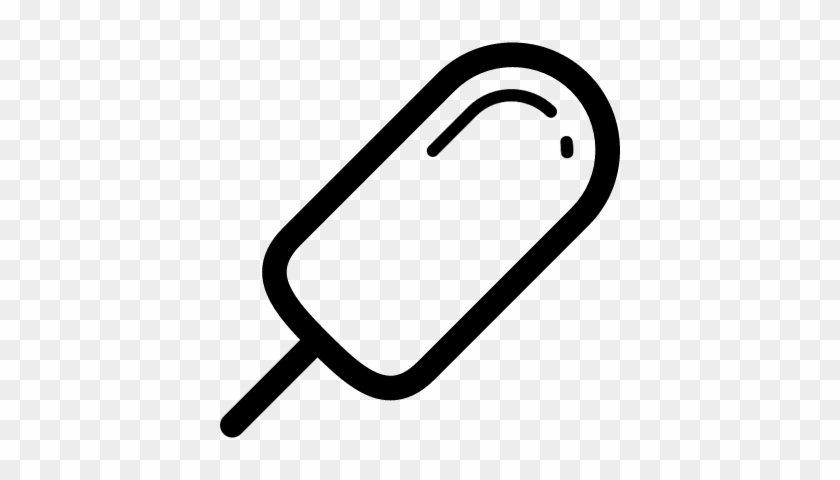 Ice Cream Stick Outline Vector - Ice Cream Out Line #173142