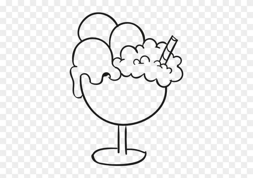 Ice Cream Cup Doodle Free Icon - Ice Cream Cup Logo #173487