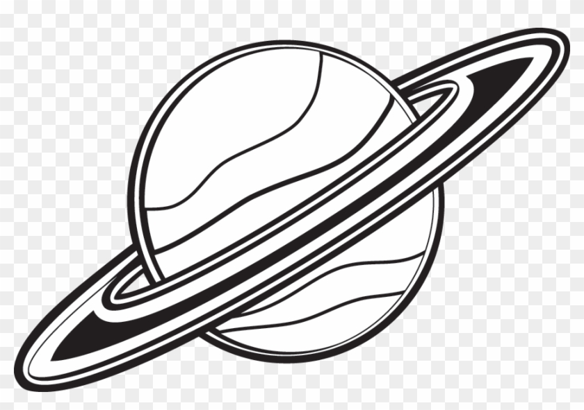 Saturn Planet Black And White Clip Art - Saturn Planet Black And White Clip Art #173541