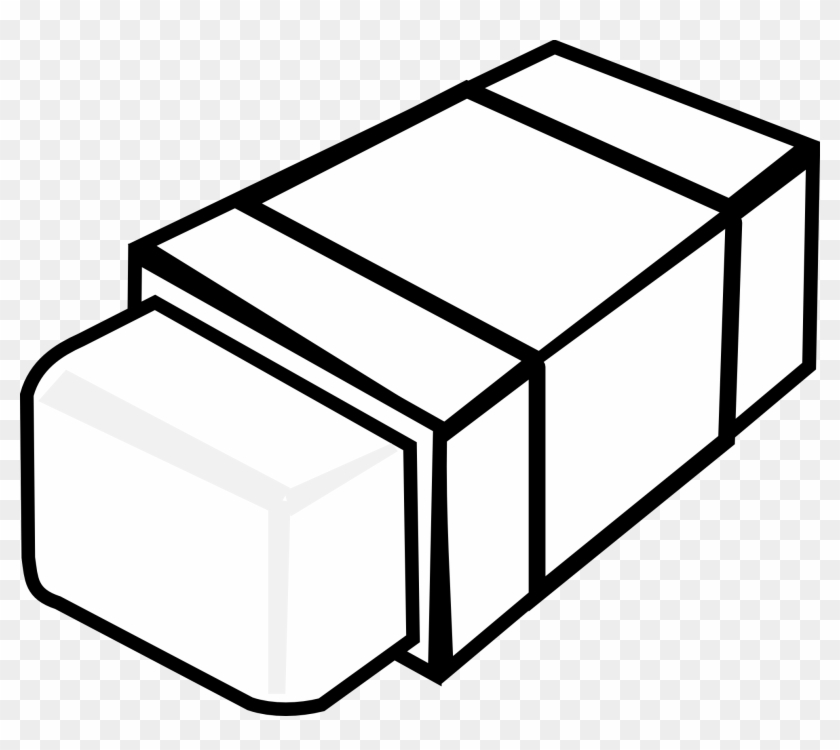 Eraser - Clip - Art - Rubber Black And White #173587