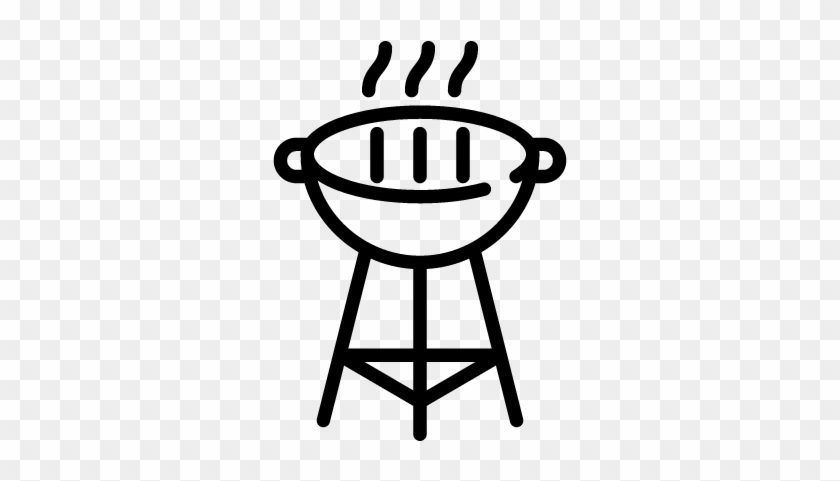 Barbecue Grill Vector - Bbq Grill Silhouette Png #952360