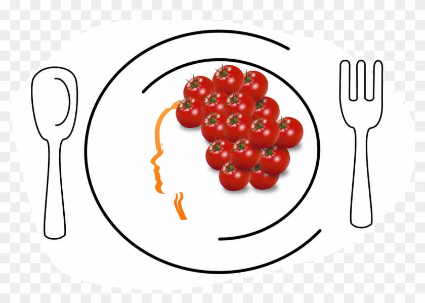 Food Design Vector Tomatoes Food On Plate - Global Warming Venn Diagram #952368