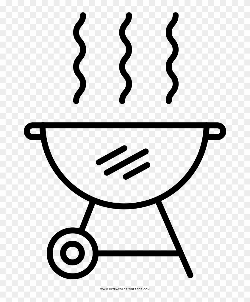 Grill Coloring Page - Grill Coloring Page #952384