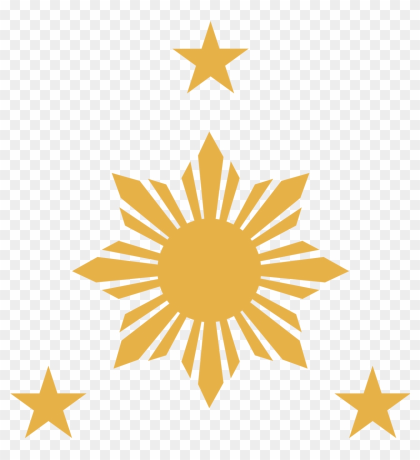Flag Of The Philippines Clip Art - 3 Star In A Sun #952451