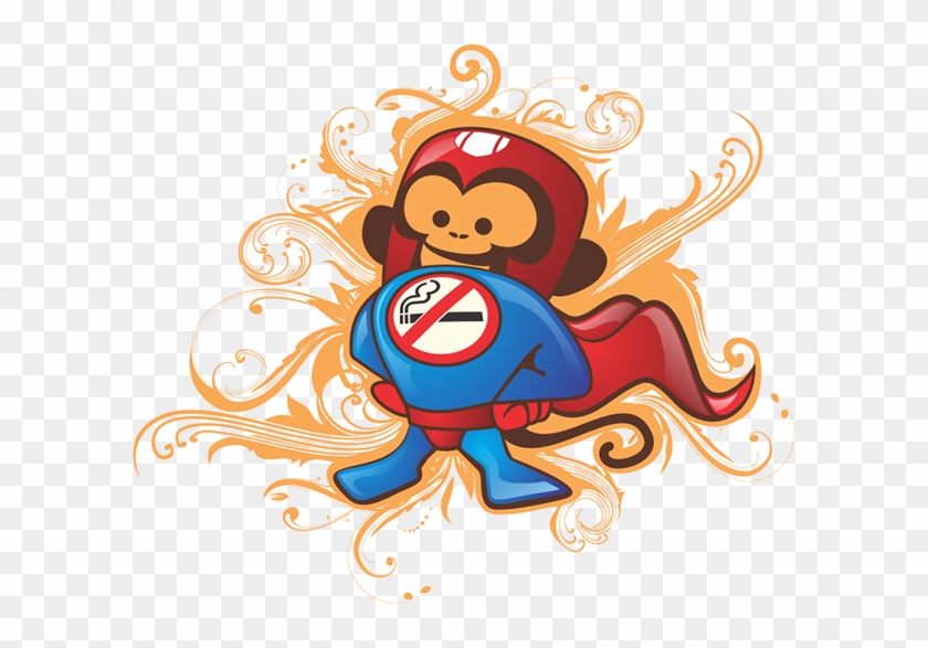 Illustration Promoting No Smoking - Cartoon #953462
