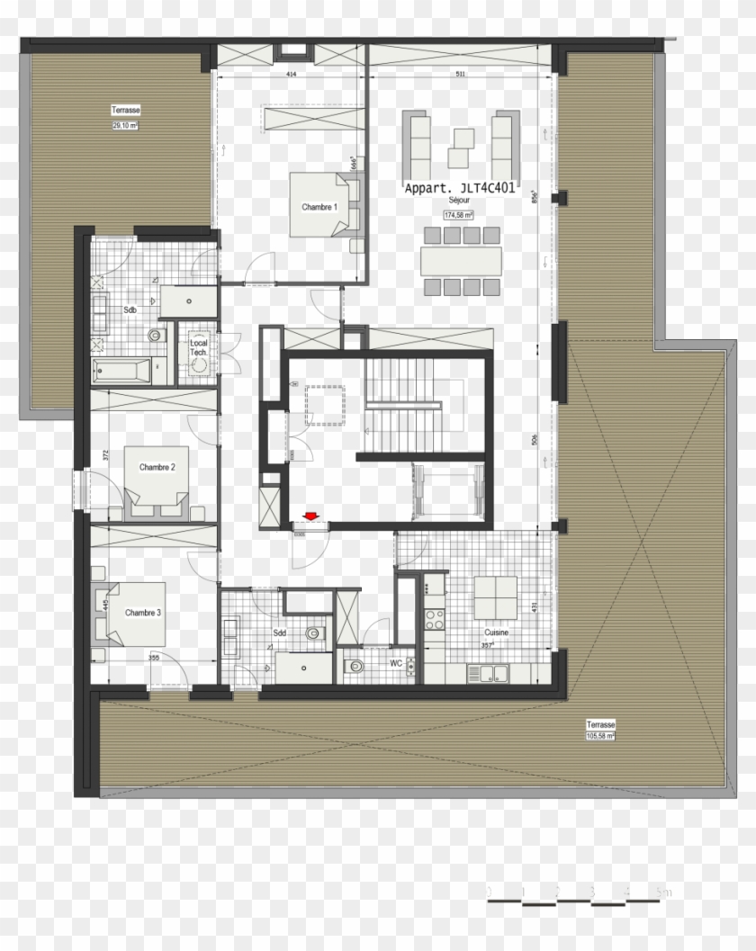 396 Big L Merl T4 Com Appart Jlt4c401 A1 01 - Floor Plan #954027