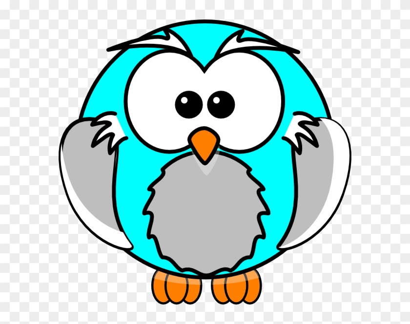 Blue Owl Clip Art At Clker - Cartoon Owl #954124