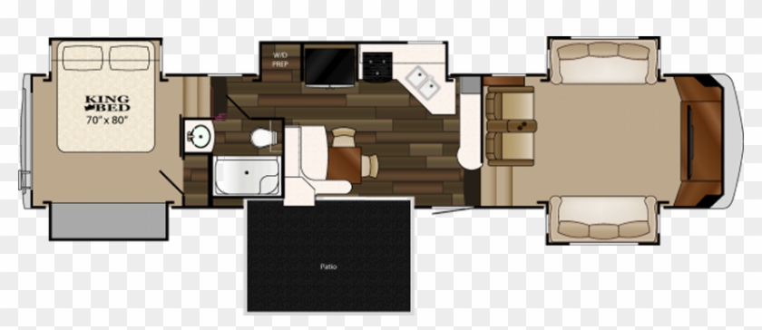 The 2016 Heartland Big Country 3900flp Floor Plan - Fifth Wheel With Patio #954252