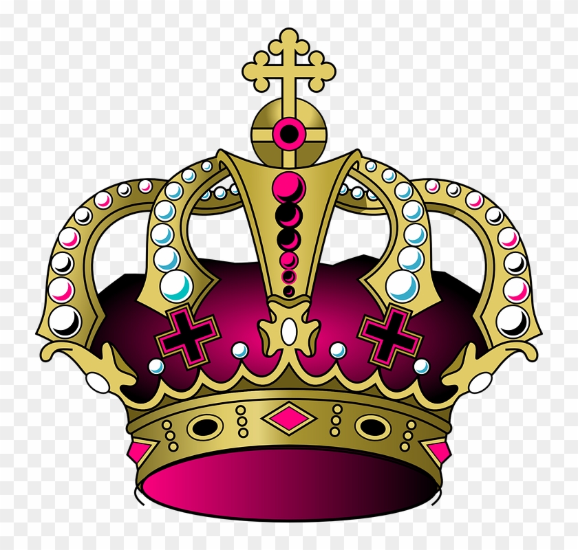 Pink Princess Crown 13, Buy Clip Art - Desenho De Coroa De Rei Png #954313