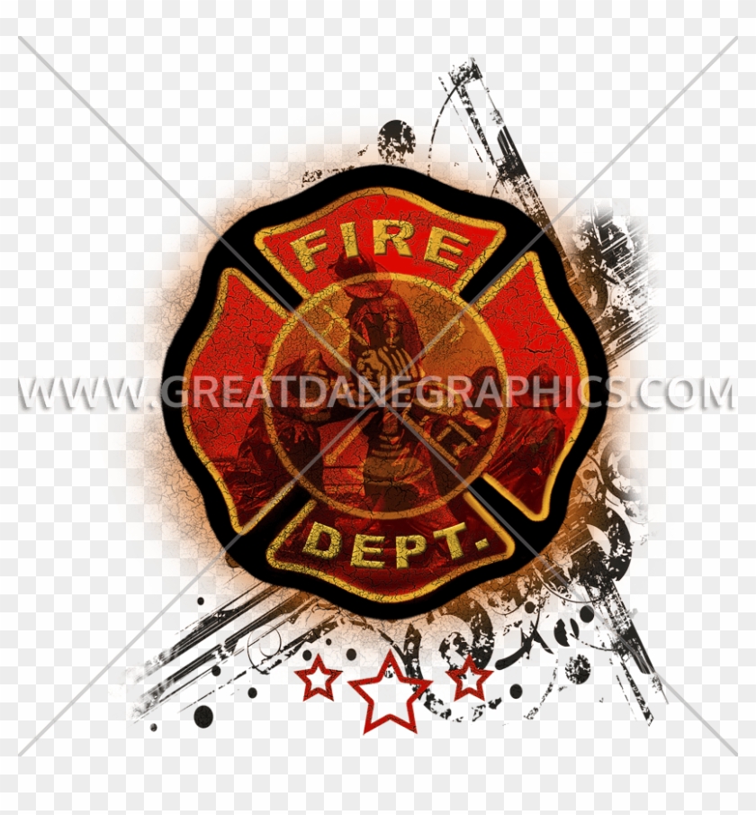 Tirecoverpro Fire Dept Maltese Cross Crackle Vintage #954462