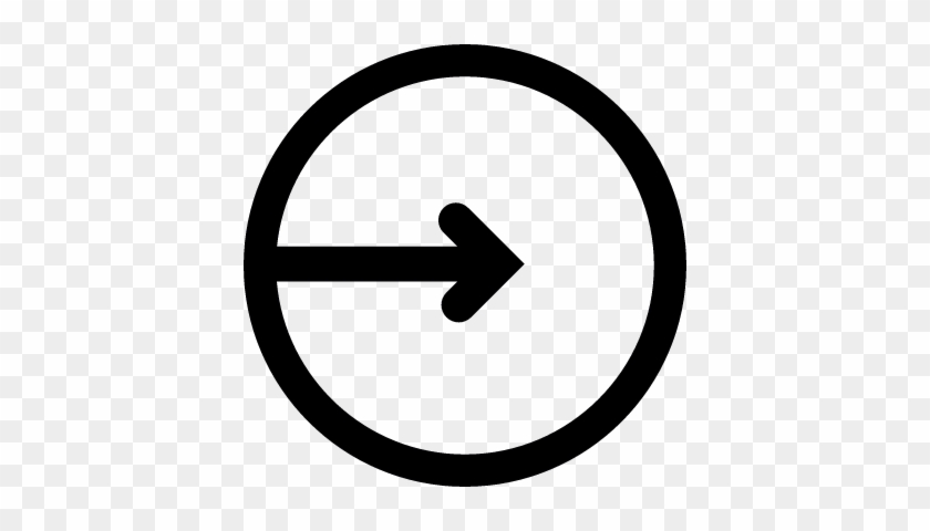 Arrow To The Right Inside A Circle Vector - Creative Commons #954528