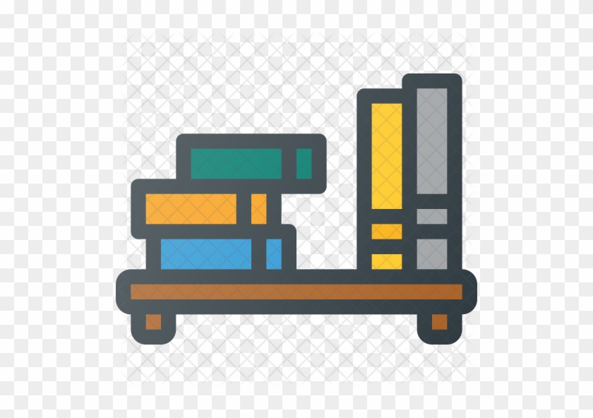 Bookshelf Icon - Bookshelf Icon #955089