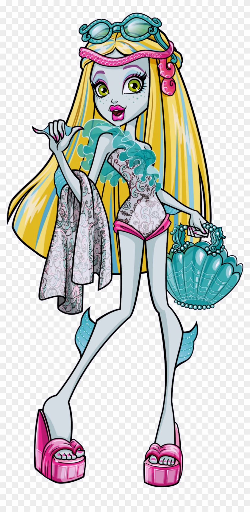 Drawing Delightful Monster High Lagoona 17 Latest Cb - Монстер Хай Лагуна Блю #955237