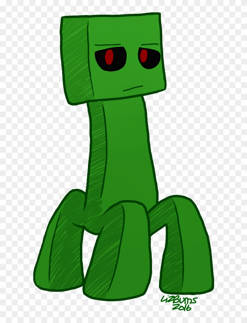 Creeper By Lizdoesminecraft Creeper By Lizdoesminecraft - Minecraft Creeper Transparent Background #955370