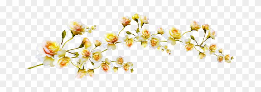 Png Клипарт Ветки, Лианы - Yellow Flowers Clip Art #955493