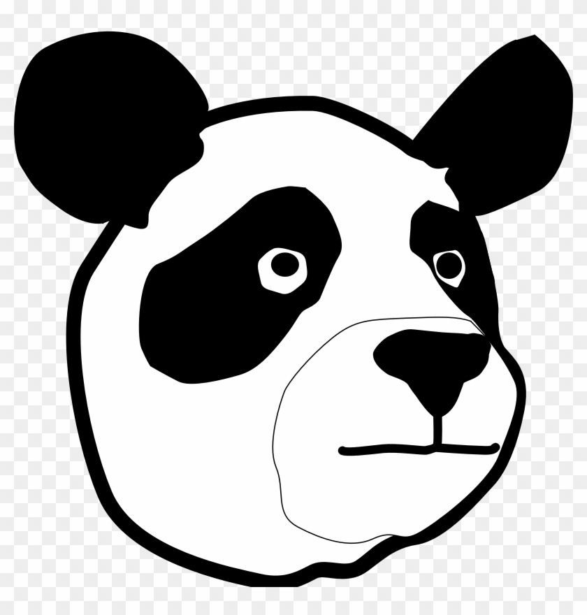 Clipart Library Face Images Pictures - Panda Bear Head #955551