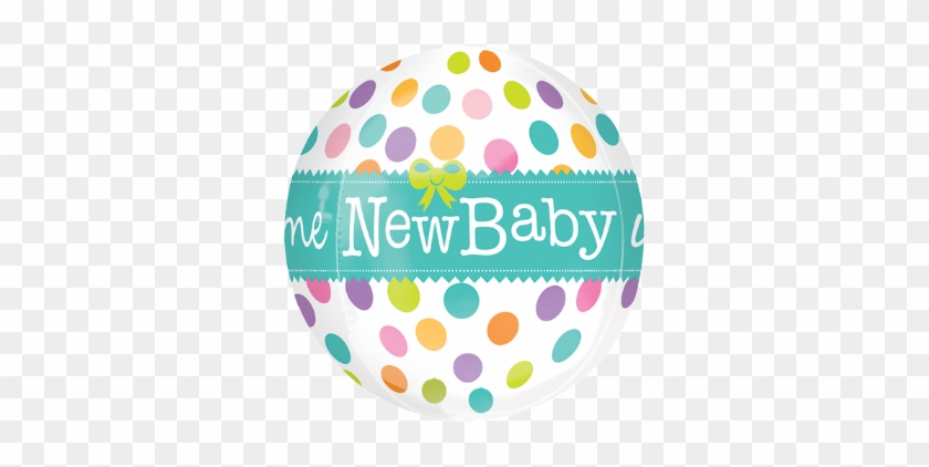 16" New Baby Orbz Foil Balloon - New Baby Balloons #956891