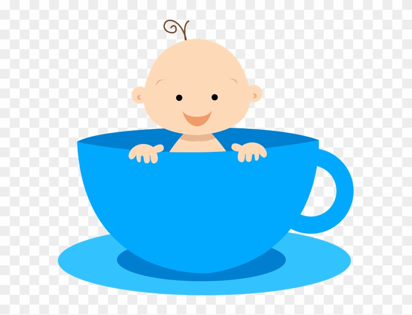 Baby Shower Child Infant Drawing Clip Art - Bebe Na Xicara Desenho #956969