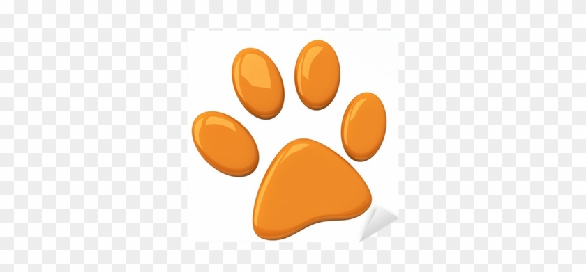 Orange Kattepote, 3d Pixerstick Klistermærke • Pixers® - Gelbwurst #957292