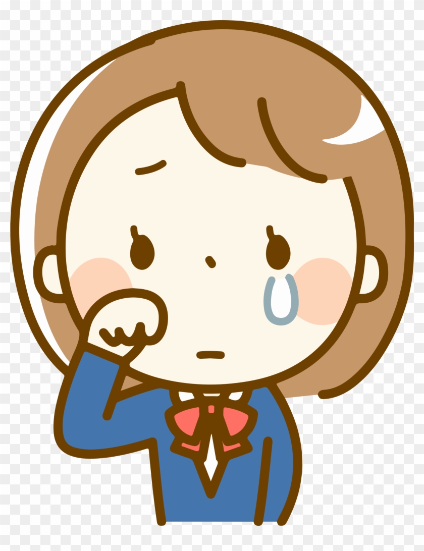 Crying Female - 学生 イラスト 麦 さん #959690