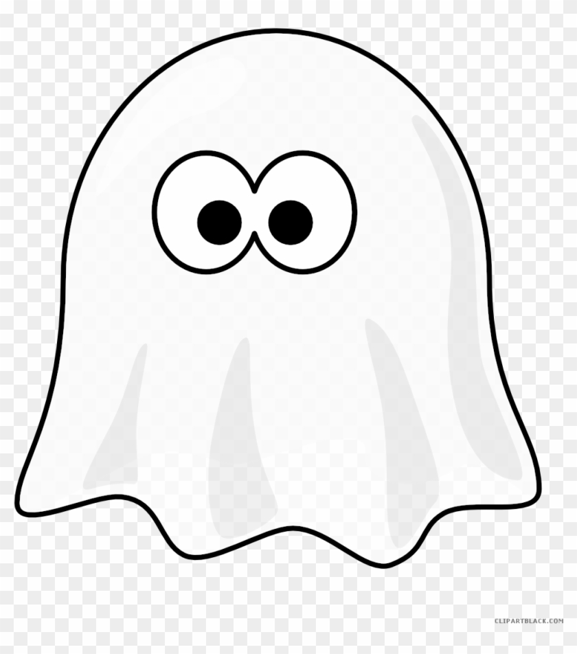 Black N White Animals In Clipart - Cartoon Ghost #960287