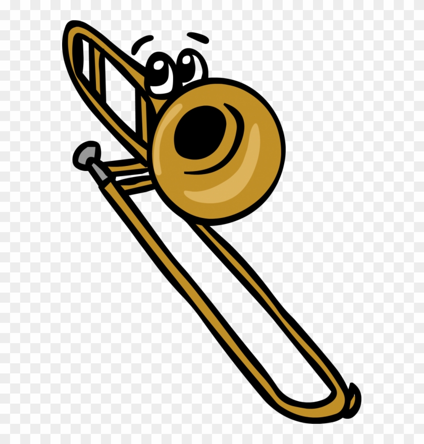 Trombone Concerto Cartoon Musical Instruments Clip - Cartoon Trombone #960509