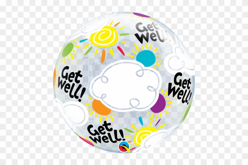 22" Single Bubble Get Well Soon Sunny Day - Mylar Balloons #960751