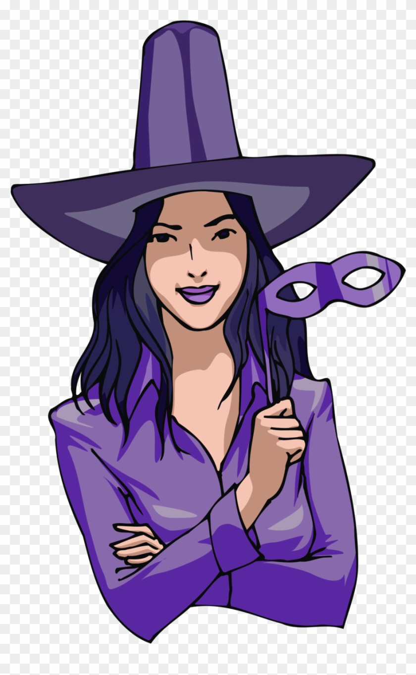 Witch In Purple - Cadılar Bayramı Kostüm Çizimi #961042