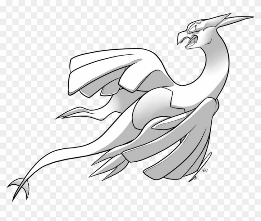 Shadow Lugia Base By Jaclynonacloudlines On Deviantart - Shadow Lugia Pokemon Drawing #961103