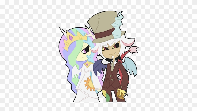 Discord And Celestia Wedding Necie Peå‚no Jest Obrazkã³w - Mlp Human Fluttershy And Discord #961420