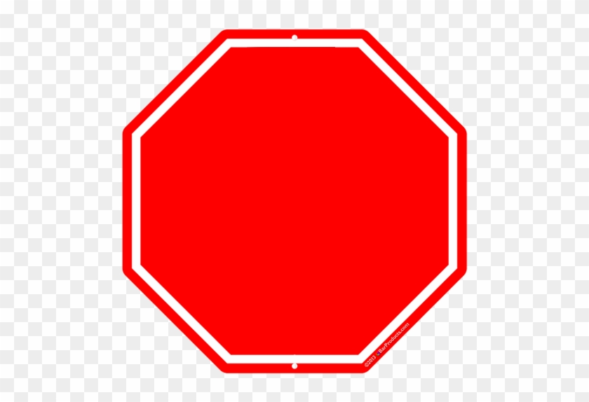Don&quit Clip Art - Blank Stop Sign #961431